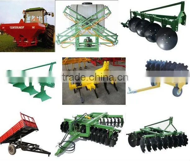 Farm tractor implements moldboard plough