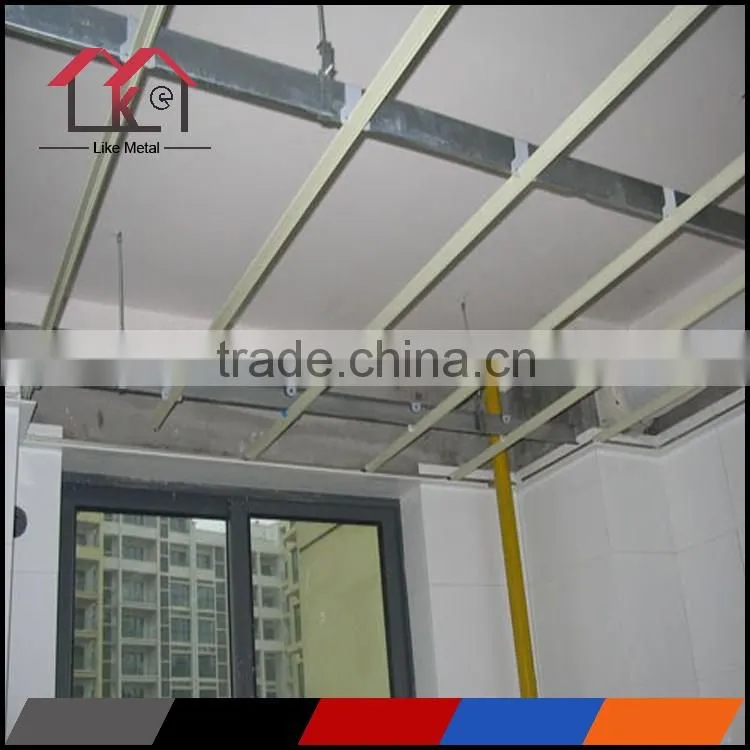 White color flat ceiling T grid T runner with good price