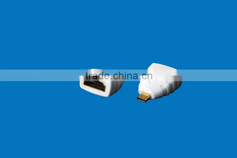 2016 High Quality HDMI Female to Micro HDMI Male Adapter White Color