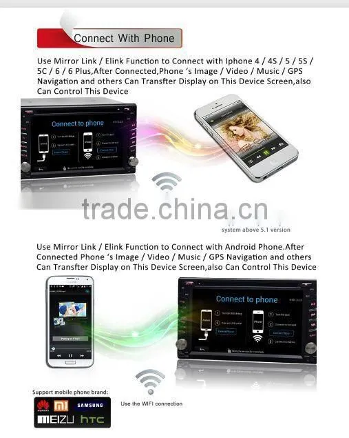 High quality/Reasonable price 6.2inch touch screen stereo 2 din android with GPS WIFI DVD