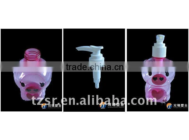 2015 hot 500ml plastic body lotion pump bottle sprayer bottle perfume shampoo