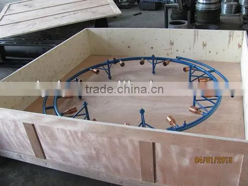 Gas and oil pipe external flame heater