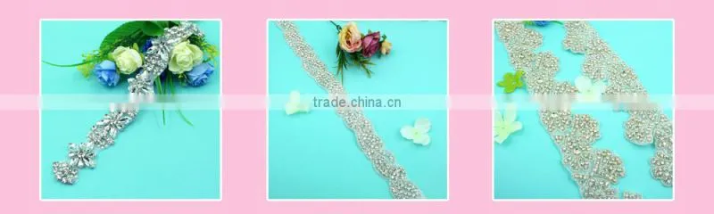 HC4625-1 Hechun Export Quality Garments Fashion HotFix Rhinestone Beaded Trim