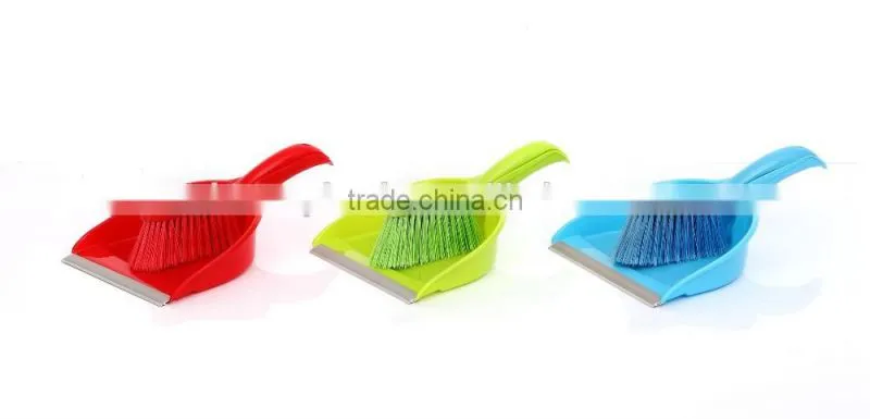 factory price good quality household plastic colored cleaning tools mini broom dustpan