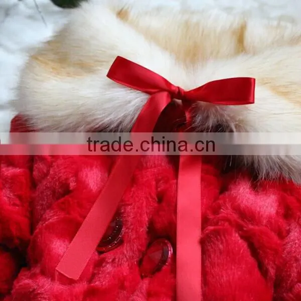 fall boutique clothing china lovely girls faux fur winter coat