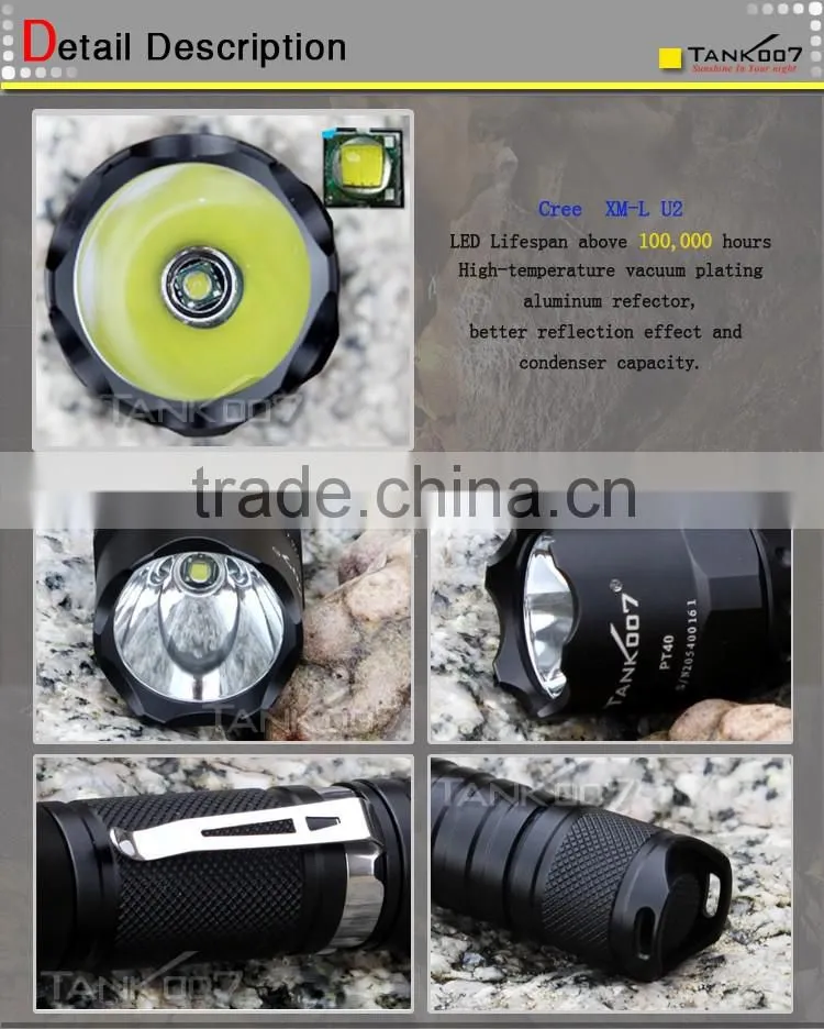 Army Torch Light 1000 Lumens Tactical Flashlight Special Flashlights Tactical PT40