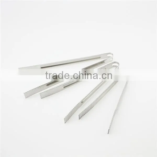 Various sizes mini stainless steel tongs