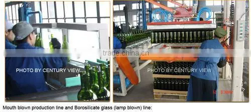 Dark Green Olive Oil Glass Bottle