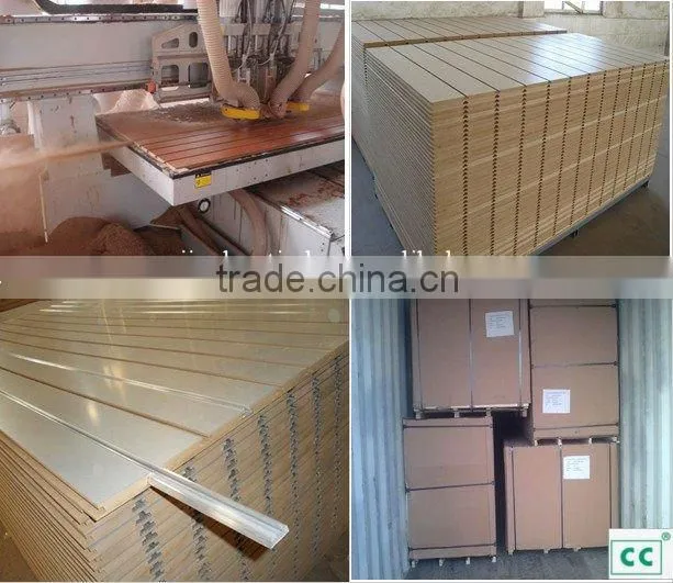 MDF grooved panel