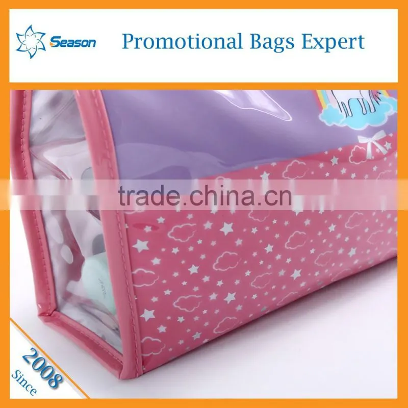 Custom makeup bag cosmetic bag personalized pvc waterproof zip lock bag