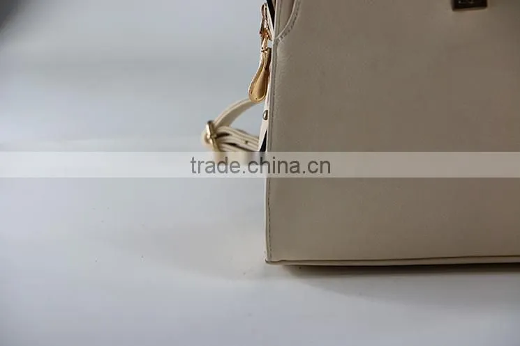 2015 Fashion girls school bag pu satchel bag leather backpack