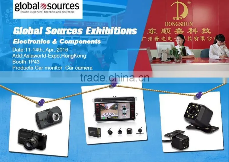 720P 1.5 Inch TFT lcd portable dual lens camera car dvr