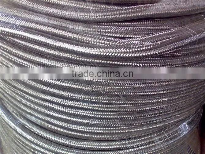 PTFE tube 2 inch stainless steel braided PTFE smooth bore teflon hoses