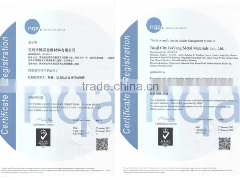 Gr2 1mm titanium sheet with high quality