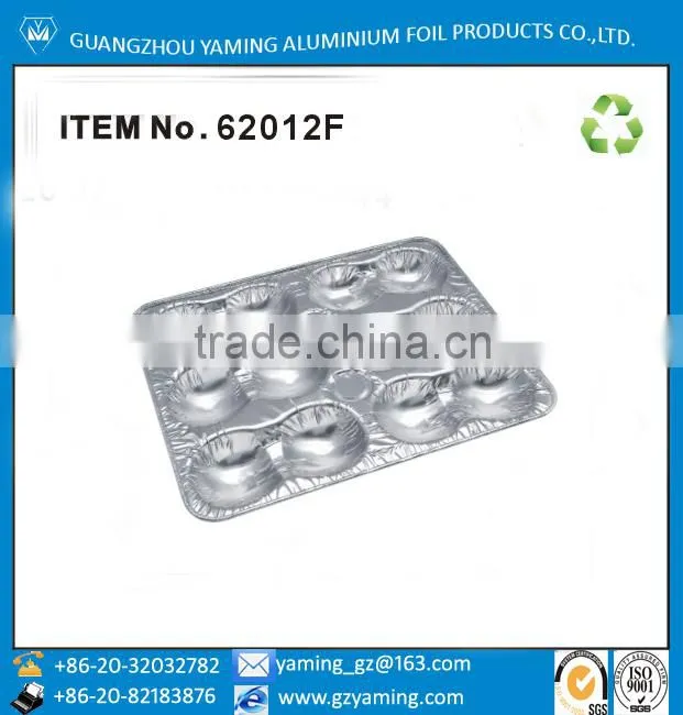 disposable aluminium foil small six mold cake baking container night party pennies mold