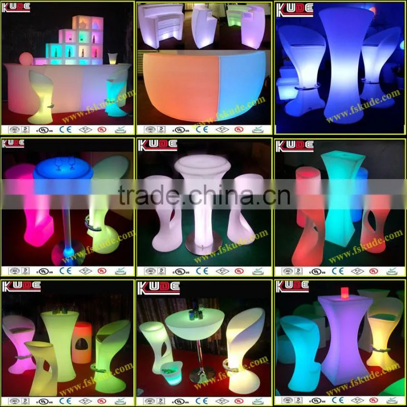 Flash Colors Changing LED Bar Stool/Drum Stool For Outdoor Party Used