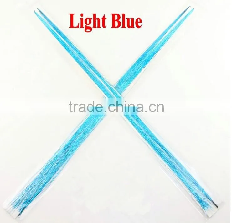sparkling hair tinsel with I tip christmas tinsel 2014 new hair accessories christmas hair accessories girl
