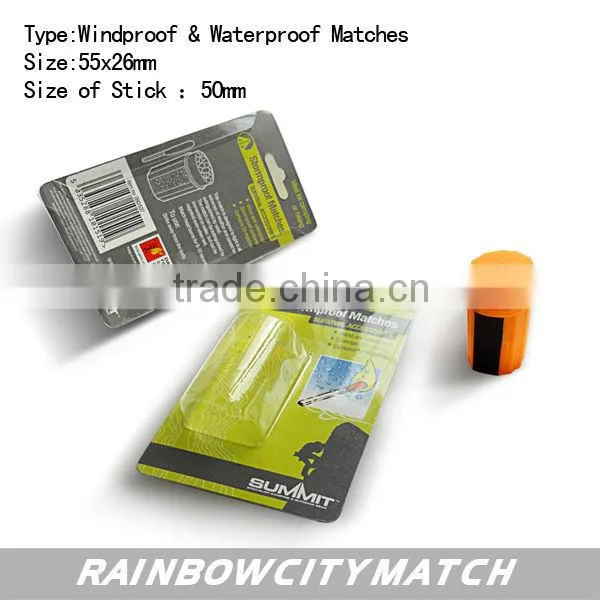 windproof and waterproof matches with fine print match