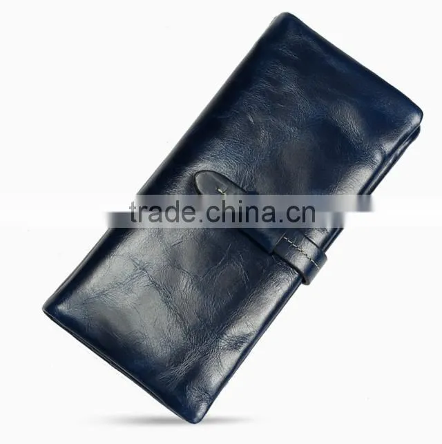 2015 boutique woman's long leather wallet kangjiaxu manufacturer