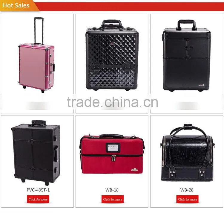 2016 fashion full set outdor travel makeup case
