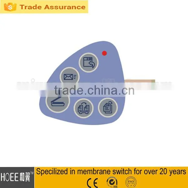 HIGH performance custom Metal dome membrane keypad stickers with designed shape