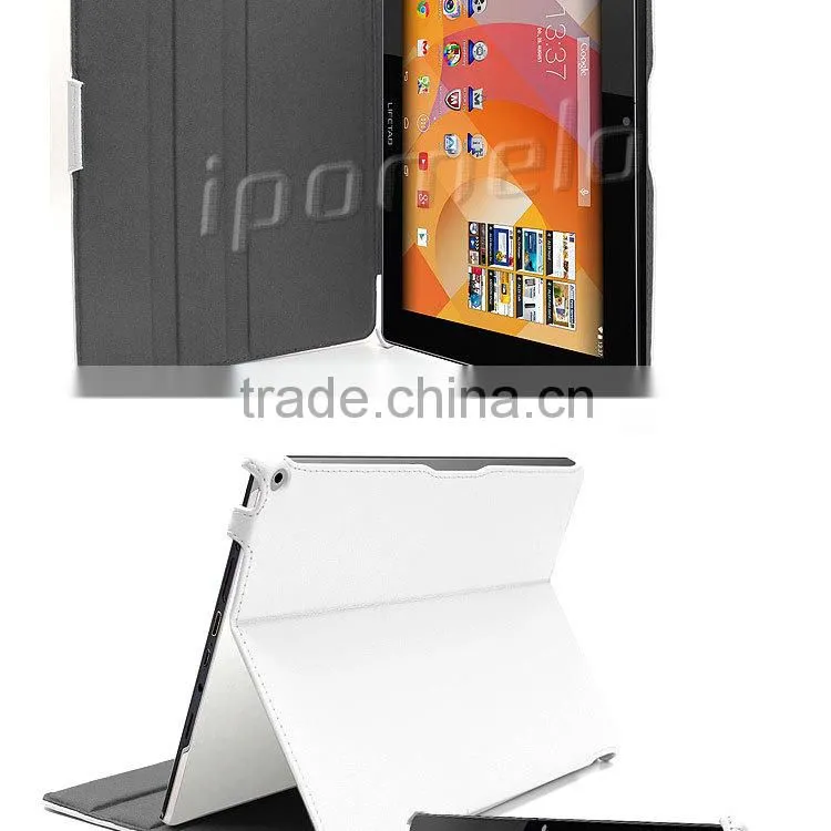 For Medion Lifetab S10334, heat setting leather tablet case for Medion Lifetab MD98811