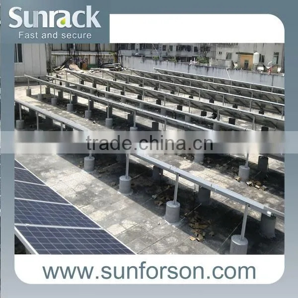 15kw pitched roof solar panel mounting rack/racking system