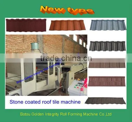 stone coated steel roof tile production line