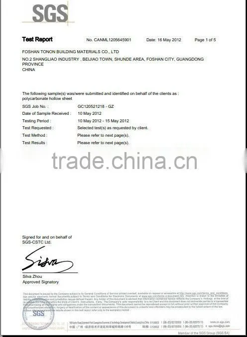 Cheaper Olympic poly carbonate sheets PC19 pc solid sheet china manufacturer