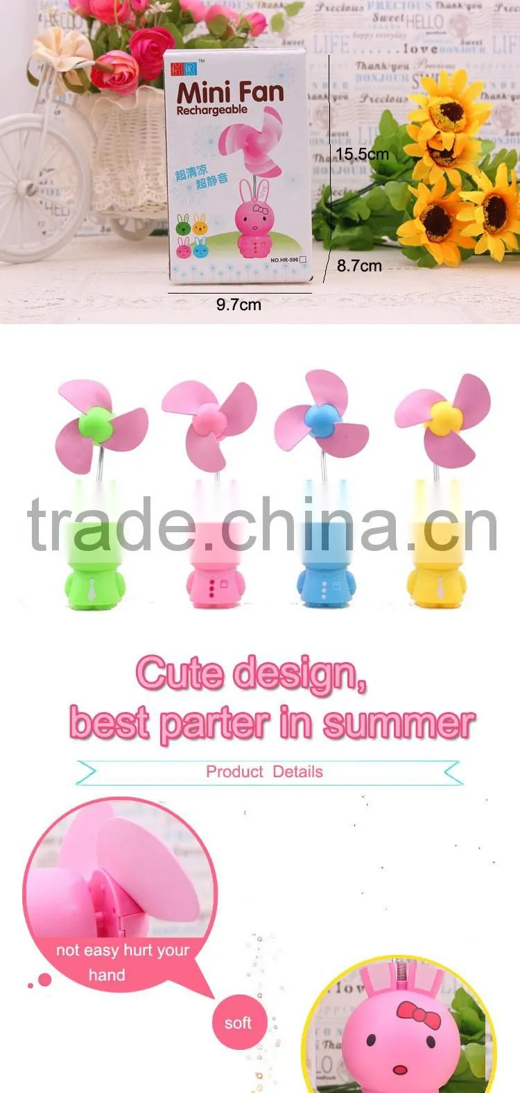 High quality style electronics rechargeable portable dc cooling fan