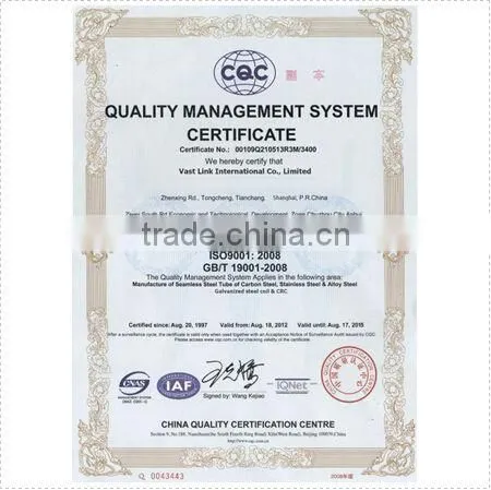 Famous mill bearing steel tube made in China