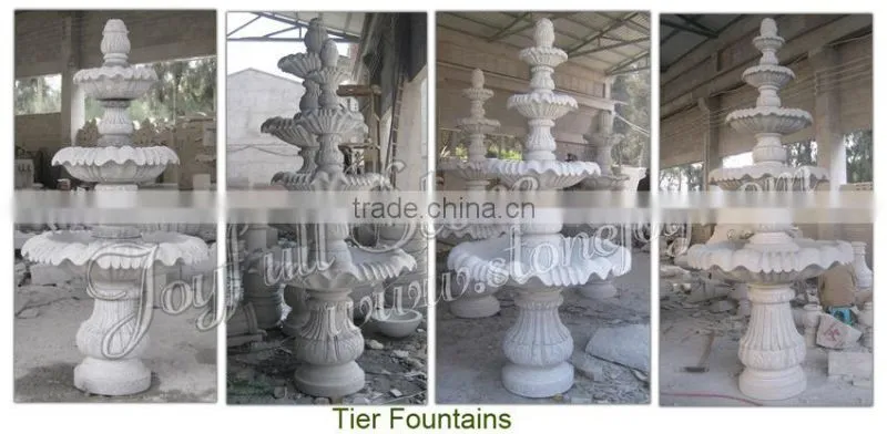 Stone Pedestal Fountain, 4 tiers granite fountain