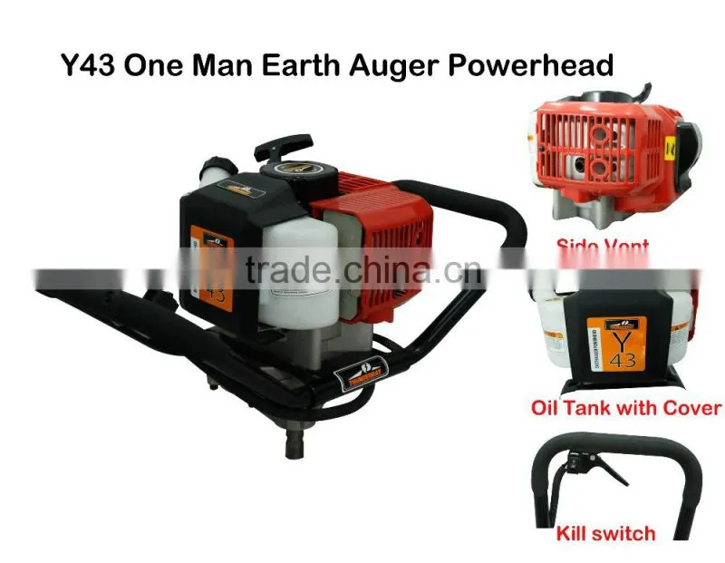 Thunderbay Y43 one man gasoline earth auger/ gas powered soil digger