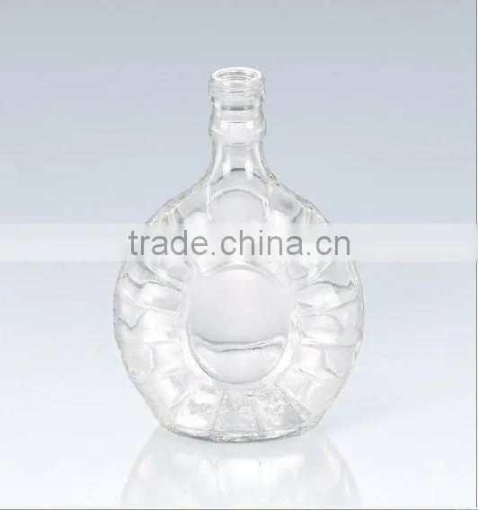 famous brand and high-class glass champagon bottle with diamand lid for red wine