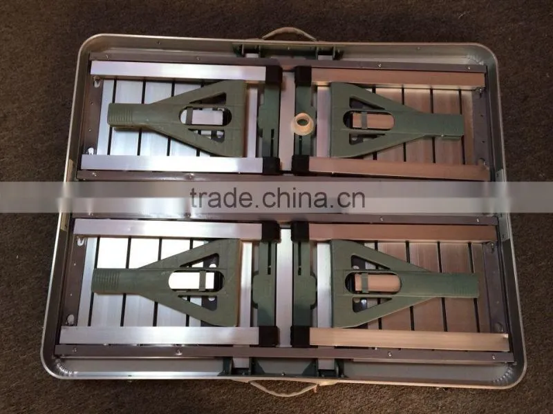 Wholesale Dispaly Dinner Aluminum Adjustable Folding Outdoor Table Set