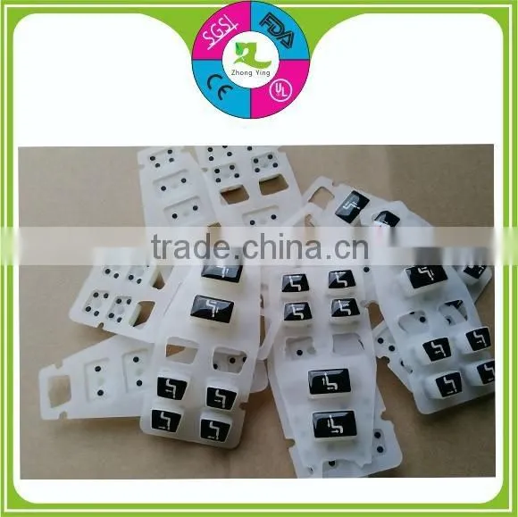 Custom waterproof electric keypad silicone keypad button rubber keypad