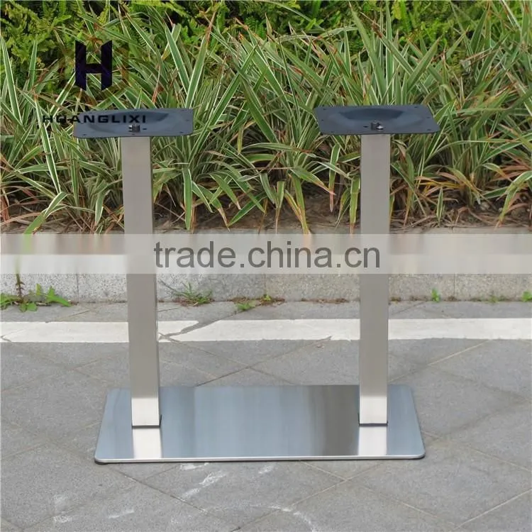 4 people stainless steel table leg stainless steel chassis restaurant table frame Coffee room leisure clubs legs
