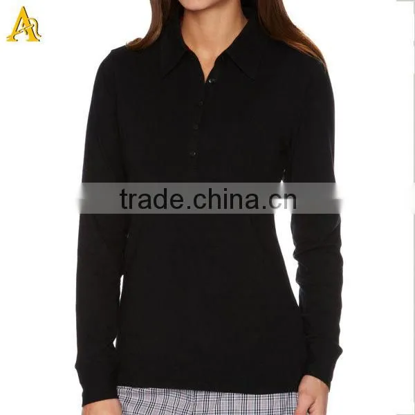 women spring wear female collar t-shirt