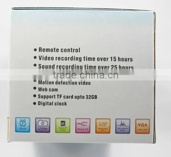 Mini Alarm Clock Camera Motion Detection DVR Video Recorder Clock Camera