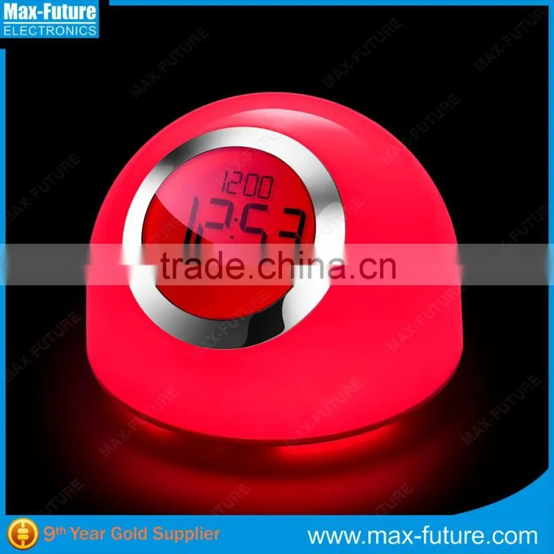 Multicolor Color and led brightness with Alarm Clock Snooze function