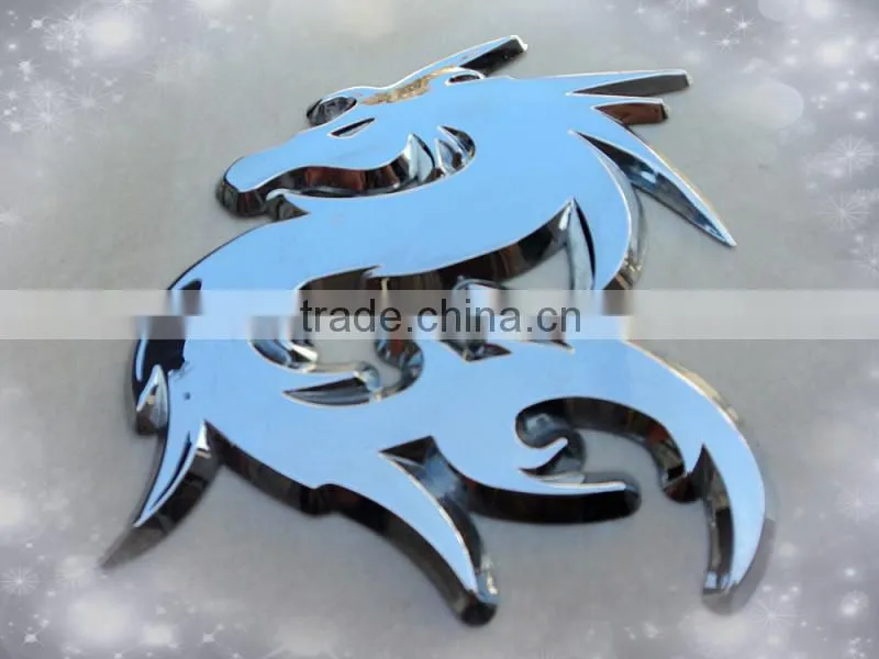 Plastic Chrome Dragon emblem