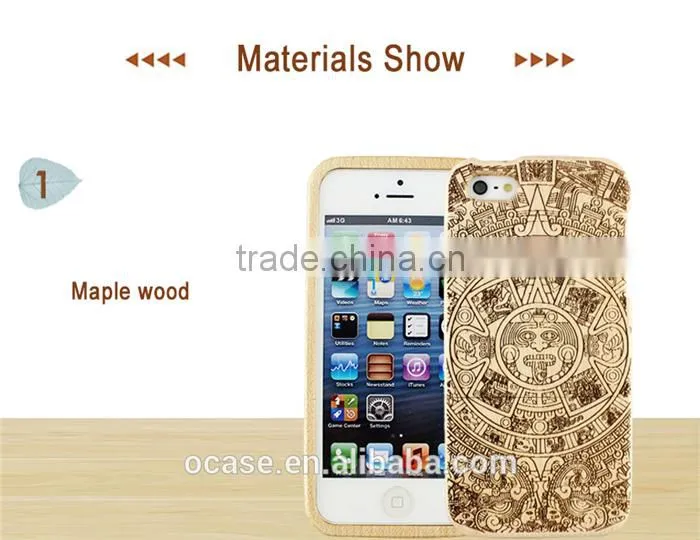 Special Calender Engraving phone case wood cover for IPhone 6/6s/6 plus