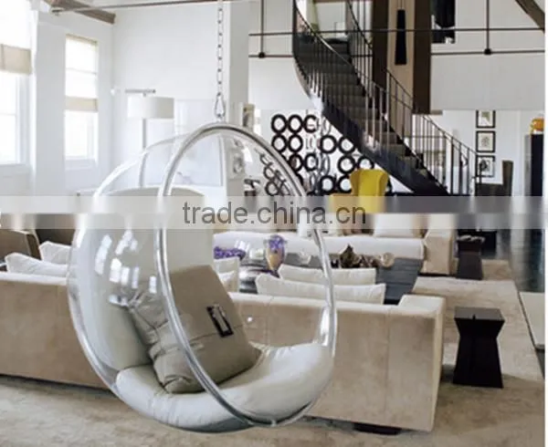 Top class import wholesale solid acrylic material acrylic chair hang from factory