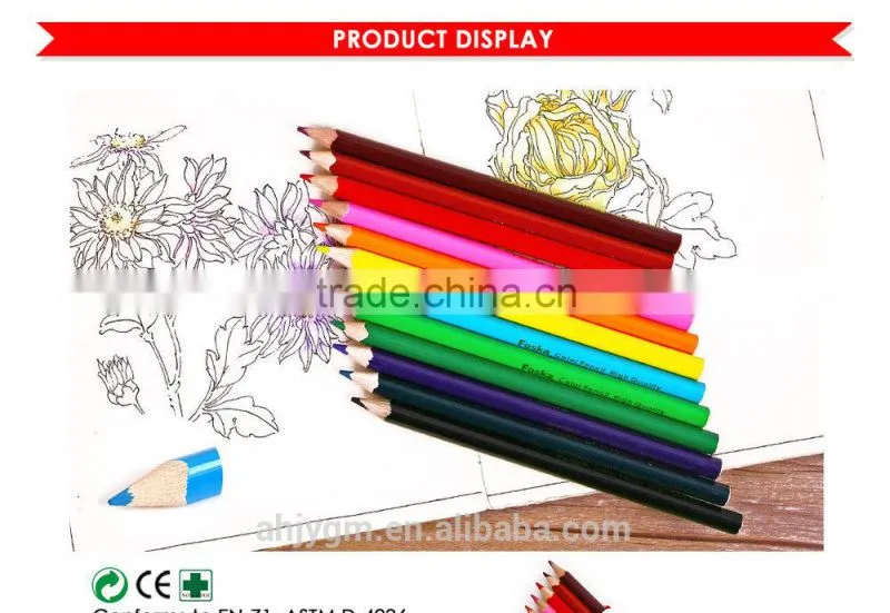 7.0'' Jumbo Wooden Triangle Color Pencil.