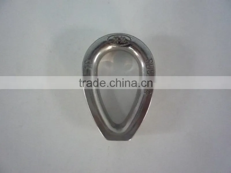 Precision cast stainless steel 304 wire rope thimble