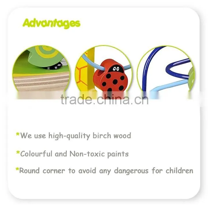 High Quality Wooden Circle Beads Toy