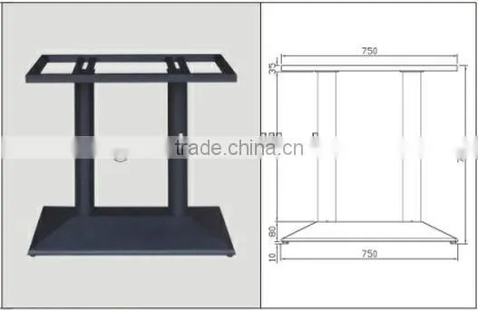 Outdoor Square Iron Table Base OA056-3