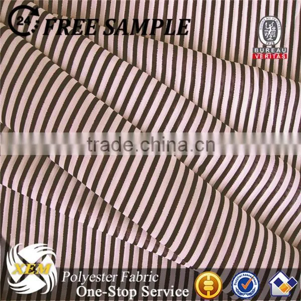 Stripe patterned chiffon fabric
