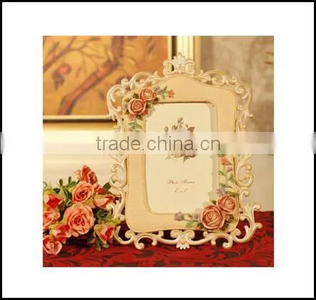2015 Modern European Pearl Table Top Photo Frame Resin Picture Frame