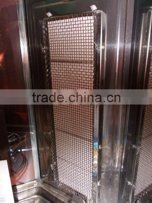 gas grill machine automatic duck roasting stainless steal